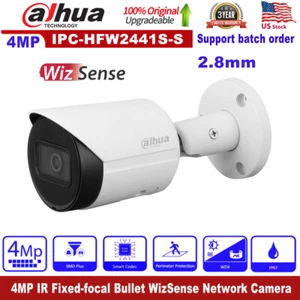 US STOCK DAHUA Original 4MP IPC-HFW2441S-S WizSense Bullet SMD Plus IP Camera - Picture 1 of 8