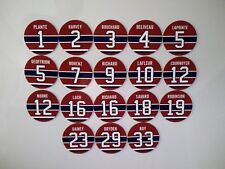 Montreal Canadiens Retired Jersey Magnets - Beliveau, Lafleur, Cournoyer, Dryden