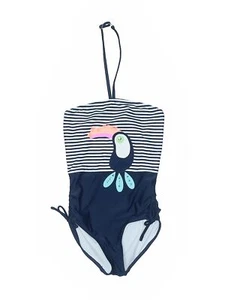 NWT Kate Mack Girls Blue One Piece Swimsuit 7 - Picture 1 of 2