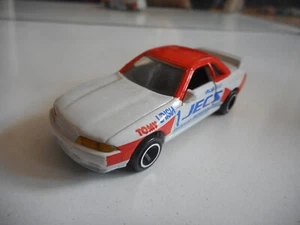 Tomica Nissan Skyline GT-R "Jecs" in White/Orange (Made in Japan) - Picture 1 of 2