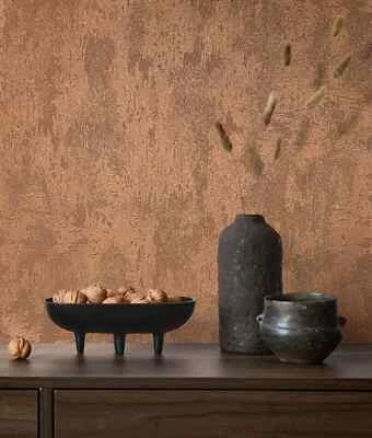 Marburg non-woven wallpaper copper metallic solid structure 34277 (€4.48/1sqm) - Image 1 of 2
