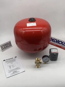 KIT SERBATOIO SFERICO 24L CON MANOMETRO,PRESSOSTATO E RACCORDO A 5 VIE- PEDROLLO - Picture 1 of 9