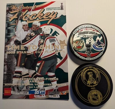 2003 Playoff Vancouver Game 6 Puck - Limited Edition - Image 1 of 3