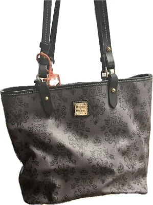 Bolsa Tote Dooney and Bourke Disney Haunted Mansion Grande Cinza Preta - Imagem 1 de 3