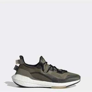 NEW Men's Adidas Ultraboost 21 x Parley Running Shoes Focus Olive Size 9 G55649 - Picture 1 of 8