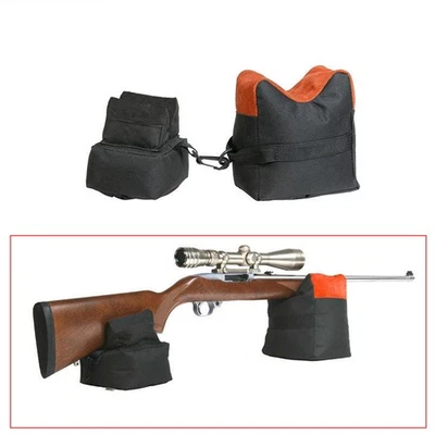 Shooting Gun Rest Front & Rear Rifle Sand Bags Steady Unfilled Support Sandbag - Image 1 of 4