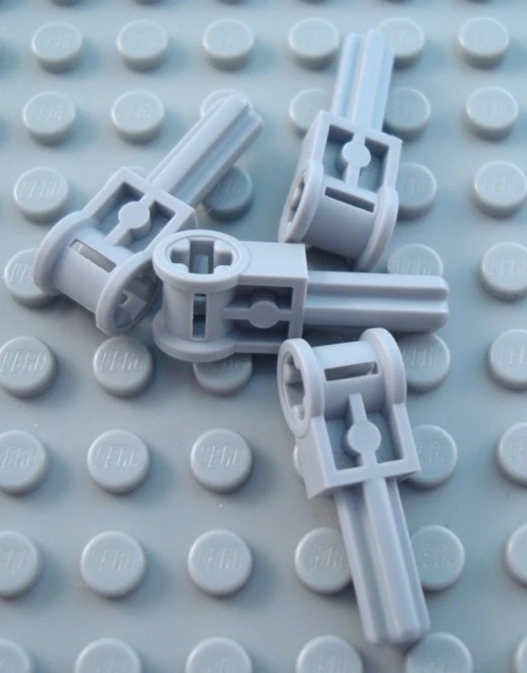 LEGO Lot of 4 Light Bluish Gray Technic Mindstorms Pole Reverser Handles - Image 1 of 1