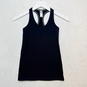 IVIVVA Lululemon Seamless Racerback Tank Top Navy Blue Girls Sz 10 - Picture 1 of 4