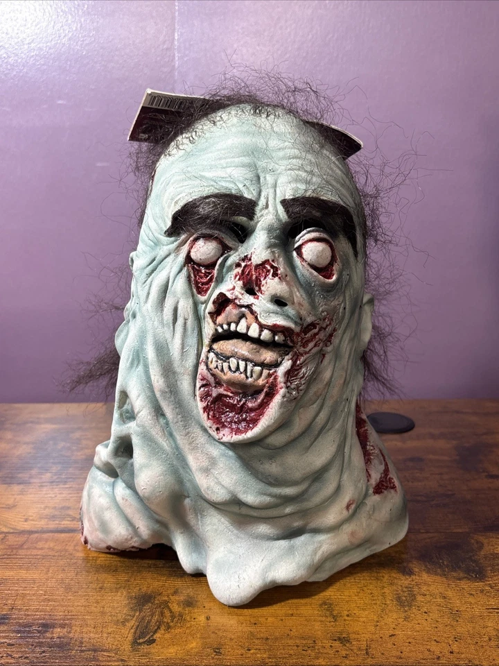 Mush Walker Mask Walking Dead Zombie Fancy Dress Up Halloween Costume Accessory - Image 1 of 4