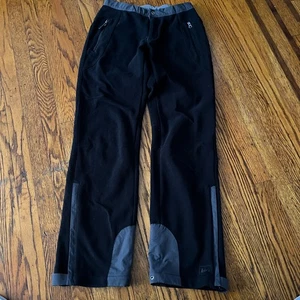 REI Co-op Thermal Insulated Fleece Snow Pants Black Gray Womans XS Skiing Hiking - Picture 1 of 10
