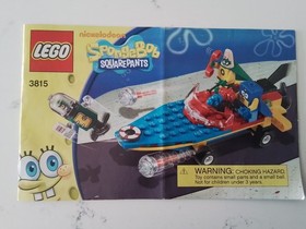 LEGO Instructions Only SpongeBob SquarePants Heroic Heroes of the Deep 3815