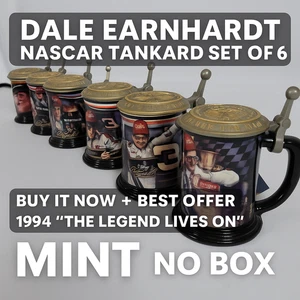 Sammlung von SECHS Dale Earnhardt Sammlerkrug Bierkrügen von Franklin Mint - Bild 1 von 16