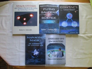 5 Paperbacks On UFOs & Aliens! Stanton Friedman--Flying Saucers And Science! - Picture 1 of 15
