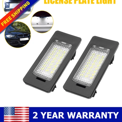 Luces LED de matrícula para BMW E39 E60 E90 E92 E70 xenón blanco 6000K lámparas nuevas Foto 1 de 4