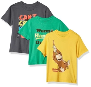 Curious George Toddler Boys' T-Shirts, Assorted Colors, 3-Pack - Picture 1 of 11