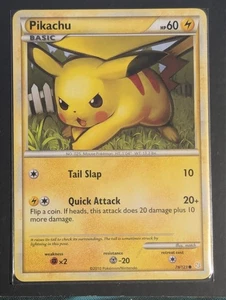 Pokemon TCG Pikachu 78/123 HeartGold Soulsilver - Picture 1 of 2