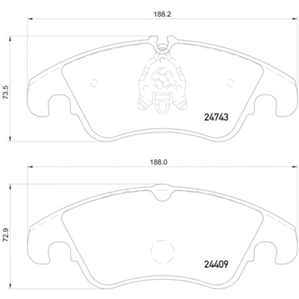 Juego de pastillas de freno de disco Hella Pagid 355013751 para modelos Audi seleccionados 08-17 Foto 1 de 4