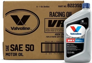 Valvoline VR1 Racing SAE 50 Motoröl 1 QT, 6er Kiste 1 6 - Bild 1 von 8