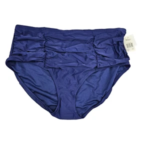 Raisins Curve bikini Bottom plus size womens 24W Navy blue swim high waist - Picture 1 of 12
