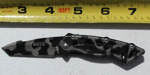 BUCK Folding Pocket Knife 698 Camouflage Pattern Keychain 2.1" Blade Q38 - Picture 1 of 4