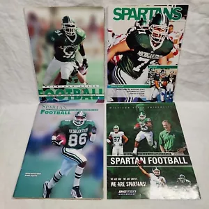 Lot 4 Michigan State Spartans Football Programme 1998 1999 2000 2008 - Bild 1 von 24