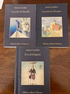 Andrea Camilleri, La presa di Macallè, Il re di Girgenti, La pazienza del ragno - Foto 1 di 23