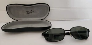 Ray-Ban RB 3247 006 Matte Black Full Rim Rectangular Sunglasses With Case Italy - Picture 1 of 13