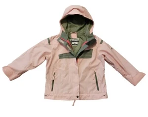 Columbia Interchangeable Light Pink Grey Jacket Girls Youth Size 4 / 5 SMALL - Picture 1 of 11