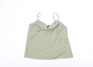 Dorothy Perkins Womens Green Polyester Camisole T-Shirt Size 16 Cowl Neck - Picture 1 of 10
