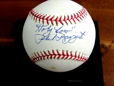 PHIL RIZZUTO HOLY COW NEW YORK YANKEES HOF SIGNED AUTO OML BASEBALL JSA TRISTAR - Image 1 of 3