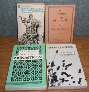 LOT Religion Martin Luther James Atkinson Songs of Faith Crowell Monasticism - Imagen 1 de 2