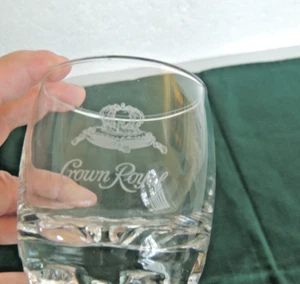 Crown Royal High Ball Bar Glass w/ Etched Emblem single - Picture 1 of 4