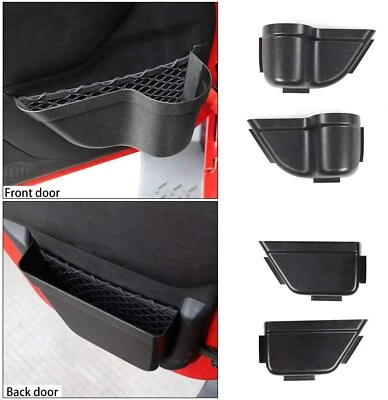 Door Side Insert Storage Box Door Pockets Organizer for 2011-18 Jeep Wrangler JK Foto 1 de 4