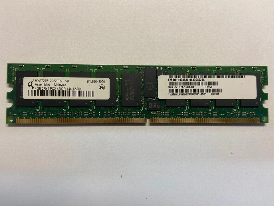 Fujitsu, CF00271-1901,4GB, 2Rxs4 PC2-5300P DIMM - Image 1 of 1