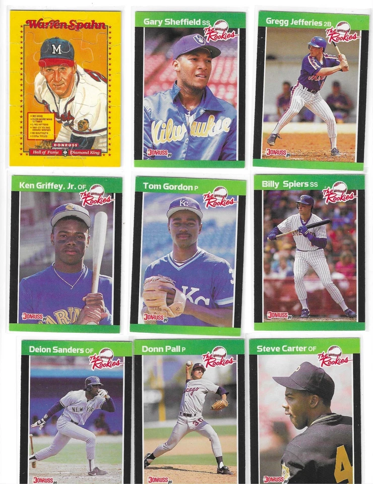 1989 Donruss The Rookies U-CHOOSE Bichette Johnson Brown Martinez Finley Vizquel - Image 1 of 1