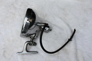Vintage Ford CM Hall Lamp Co Detroit Push Button 5-1/2" Clear Lens Chrome Light - Bild 1 von 14