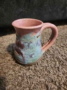 SpartaWare 5" Becher rosa braun Keramik nummeriert und signiert vom Künstler Southwest - Bild 1 von 8
