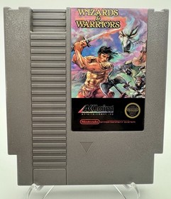 Wizards & Warriors (Nintendo NES, 1987) solo cartuccia | testato | autentico