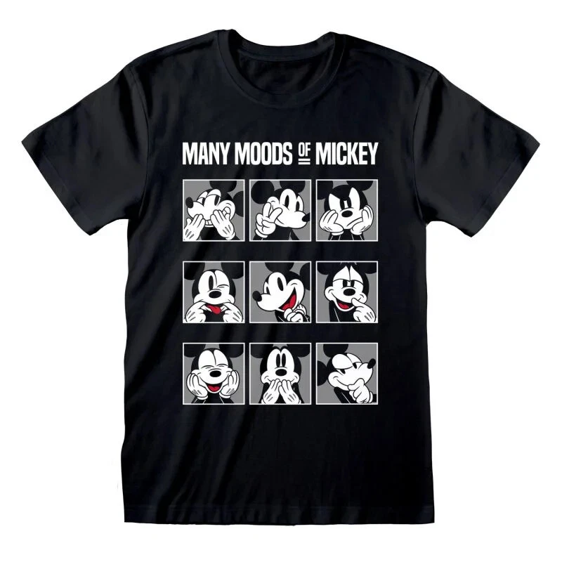 Mickey Mouse T-Shirt Herren Many Moods of Mickey schwarz - Bild 1 von 1