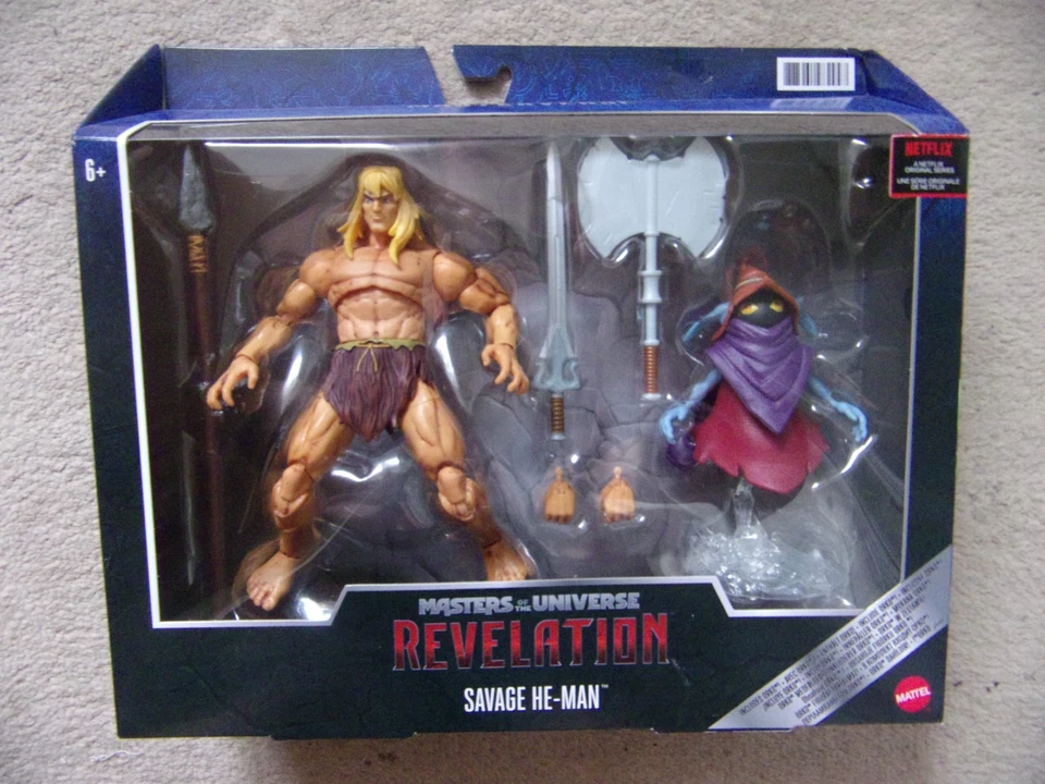 MOTU SAVAGE HE-MAN and ORKO Action Figure Revelations Mattel