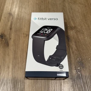 Fitbit Versa Smart Watch, Black/Black Aluminium, One Size (S + L Bands Included) - Picture 1 of 6