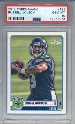 2012 Topps Magic Russell Wilson Rookie #181 Seattle Seahawks PSA 10 | eBay