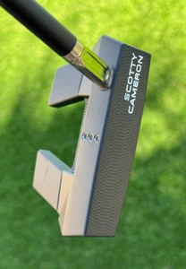 Premium Custom Scotty Cameron Phantom 5.5 Black Armor w/Polished Silver Jet Neck - Picture 1 of 10