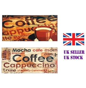 Welcome Have a Cup of Coffee Hanging Sign Plaque Cafe Friendship Cappuccino UK - Picture 1 of 12