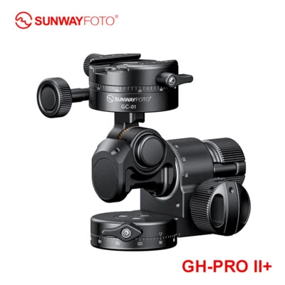 SUNWAYFOTO GH-PRO II + plus Geared Head Panoramic Tripod Head GC-01 Geared Clamp - Image 1 of 4