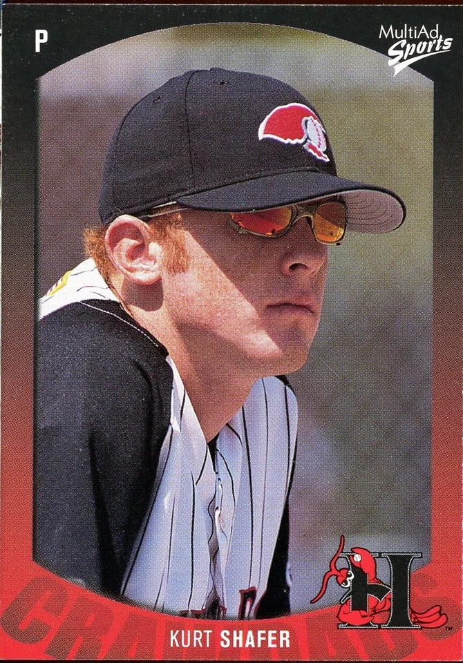 2003 MultiAd Hickory Crawdads KURT SHAFER RC PIRATES TAMPA FL - Image 1 of 1
