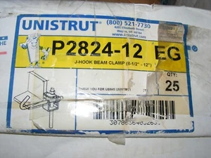 Unistrut P2824-12 EG Beam Clamp J Hook 8 1/2" - 12" (ben2) - Picture 1 of 5