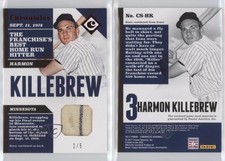 2017 Panini Chronicles Swatches Red /5 Harmon Killebrew #CS-HK HOF