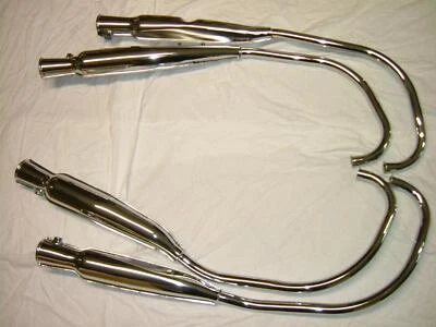 Sistema de escape 4 en 4 réplica HONDA CB500four 1972-1976 sistema de escape NUEVO   Foto 1 de 2