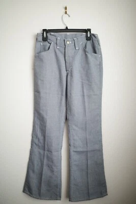 Vintage 70's LEE Boot Cut Pants Western Rockabilly USA Talon Zipper Pepper W30 - Image 1 of 4